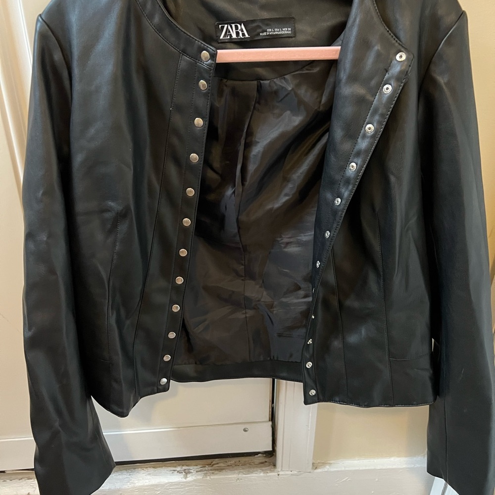Zara leather jacket